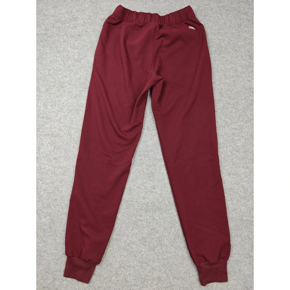 FIGS Scrub Pants Mens Small Red Technical Collection Jogger Drawstring Cuffed